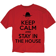Walking Dead Keep Calm and Stay in the House Red T-Shirt